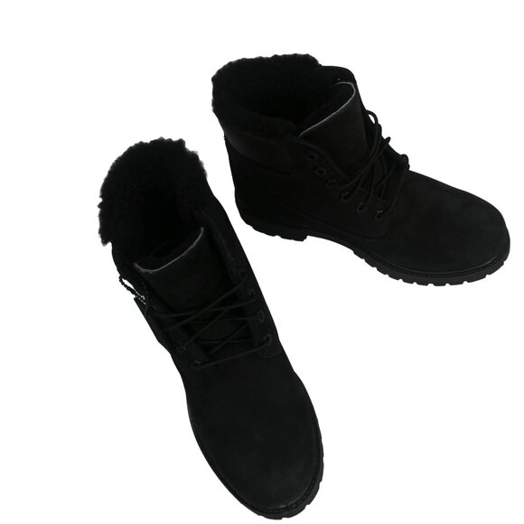 AUTHENTIC Timberland 6 in Premium Shearling Nubuck Women's Ankle Winter Boots - Picture 4 of 10